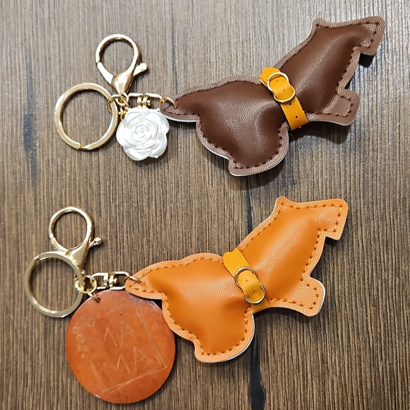 Accessories - NEW Dog + Charm Keychain/Bag Charm